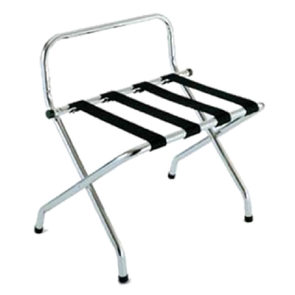 Central Specialties 1055C-BL Luggage Rack 24-1/4"W X 16"D X 26-1/2"H High Back