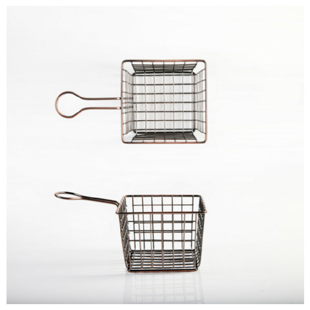 Fortessa DV.8.003.00.403 Copper Style French Fry Basket 4" (10cm) Square