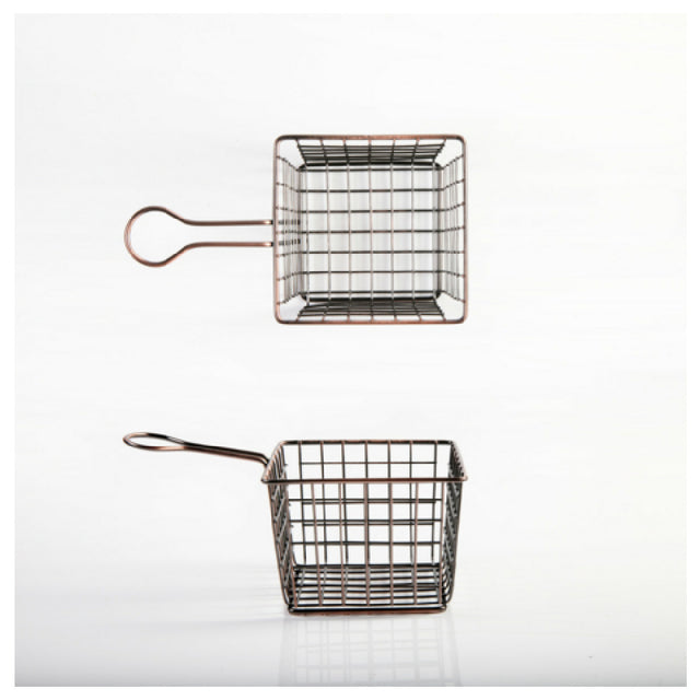 Fortessa DV.8.003.00.403 Copper Style French Fry Basket 4" (10cm) Square