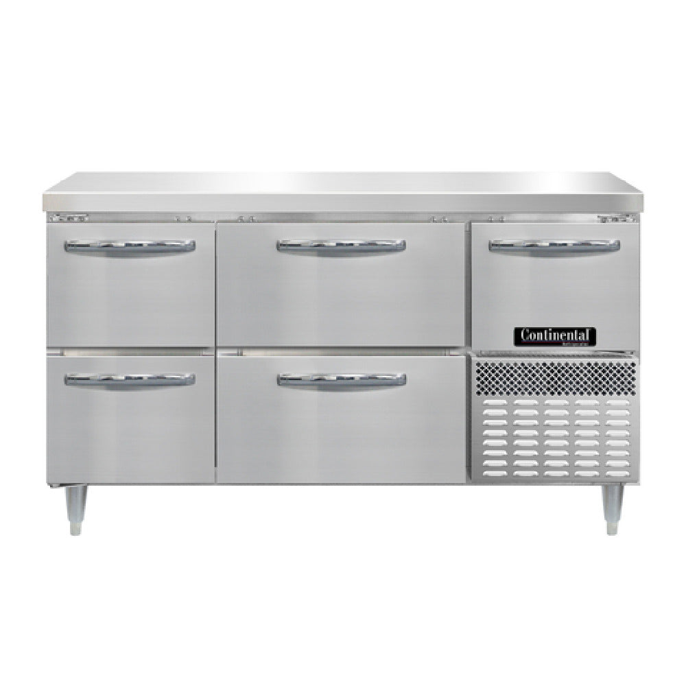 Continental Refrigerator DRA60NSS-D Designer Line Refrigerated Base Worktop Unit