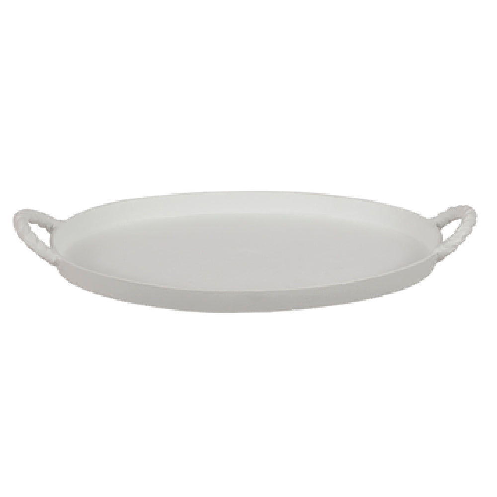 Bon Chef 80111PLATINUMGRA Tray 16-15/16" X 11-7/16" X 1-5/8"H Oval