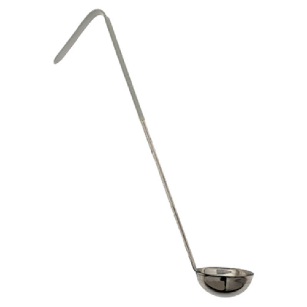 Omcan 80767 12 Oz One-Piece Stainless Steel Ladle With Gray Handle
