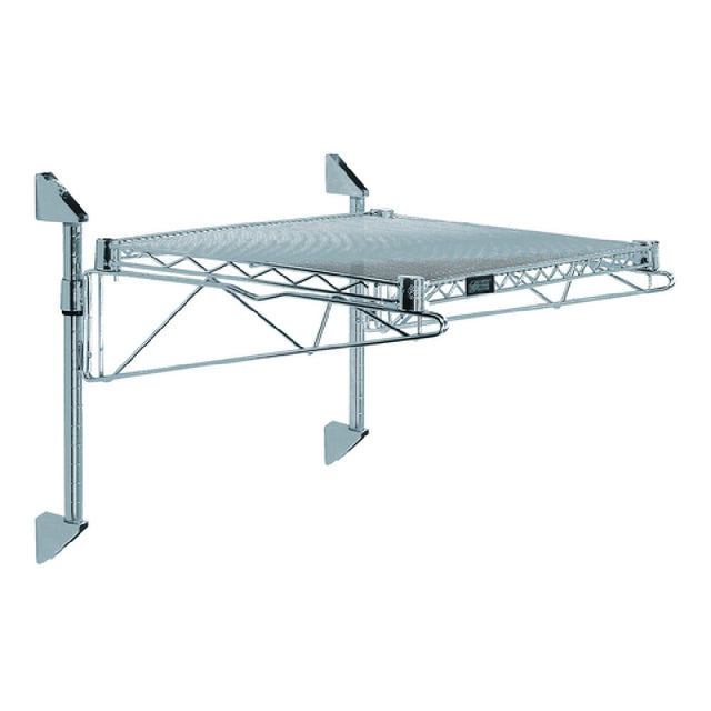 Quantum WC14-CB1860GY Cantilever Single Shelf Post Wall Mount (1) 60"W X 18"D Shelf