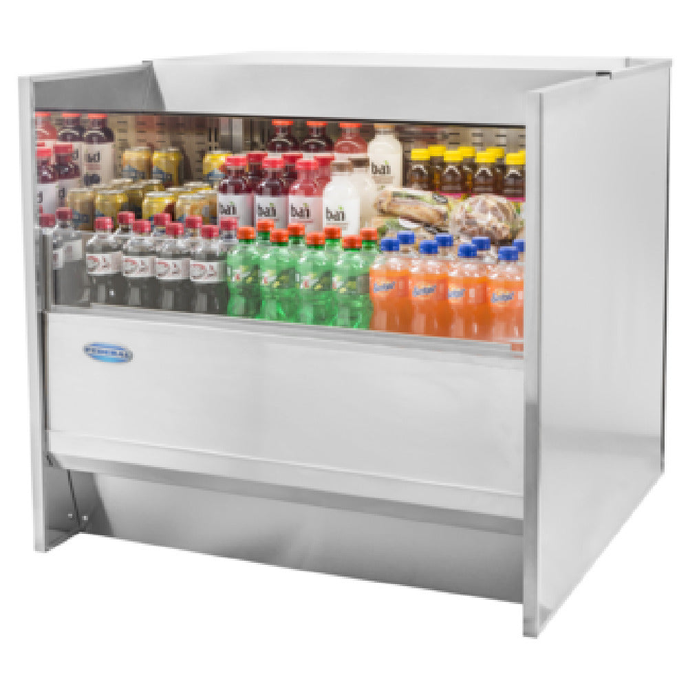 Federal Industries UCR6033S Undercounter Refrigerated Self-Serve Display Case Self-contained Refrigeration With Condensate Evaporator
