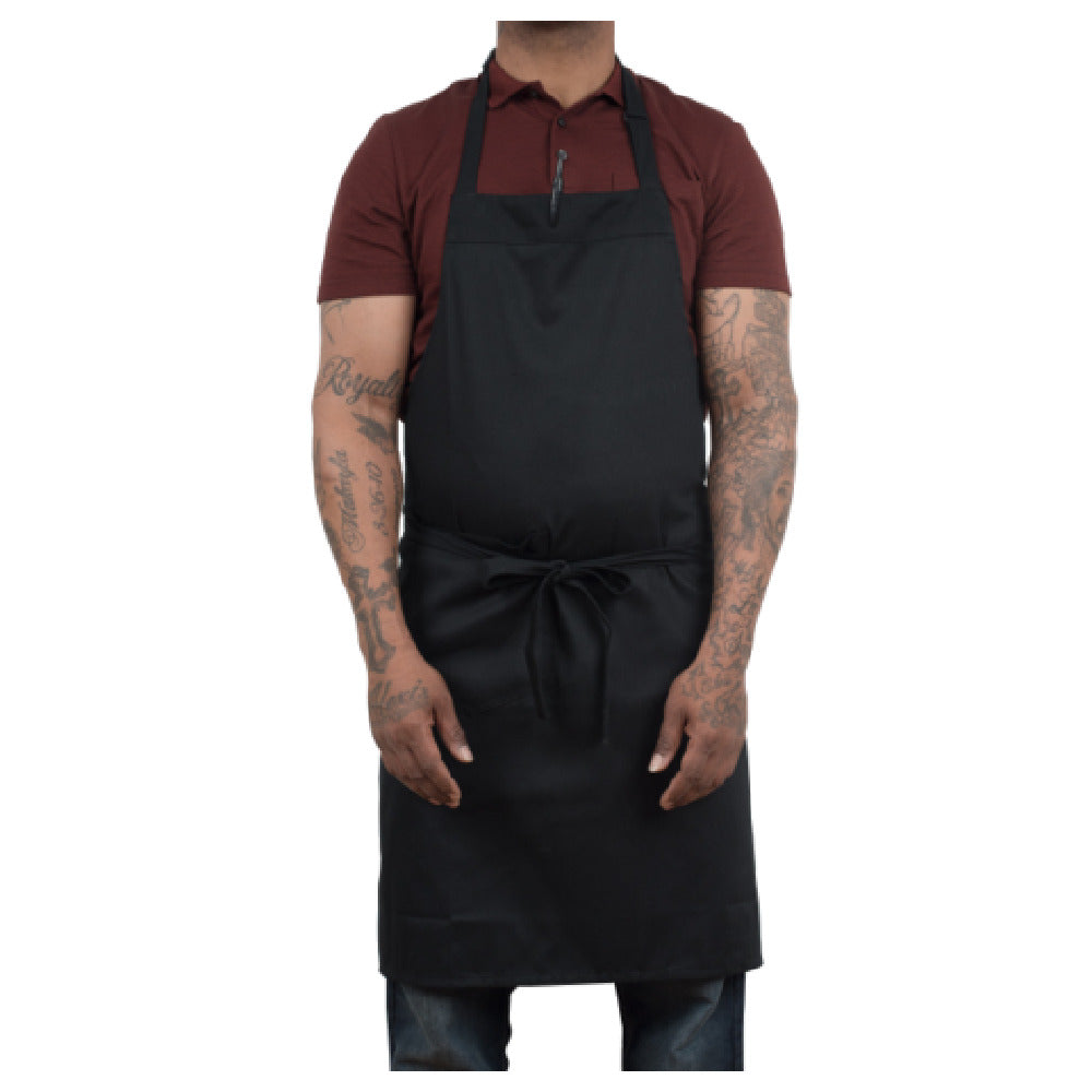 JB Prince A151 Bib Apron 39"W X 35"L 40" Ties