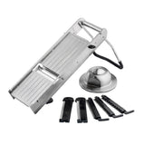 TableCraft Products 12629 - Mandoline Slicer Set, 17-3/4" X 6-1/2" X 8-1/4", (5) Blades Included