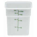 Cambro 4SFSP148 CamSquare® Food Container 4 Qt. 7-1/4"L X 7-1/4"W X 7-3/8"H