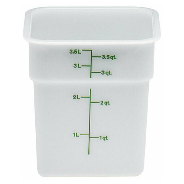 Cambro 4SFSP148 CamSquare® Food Container 4 Qt. 7-1/4"L X 7-1/4"W X 7-3/8"H