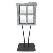 Hubert 36364 - Menu Board, 4-pocket, Floor Stand