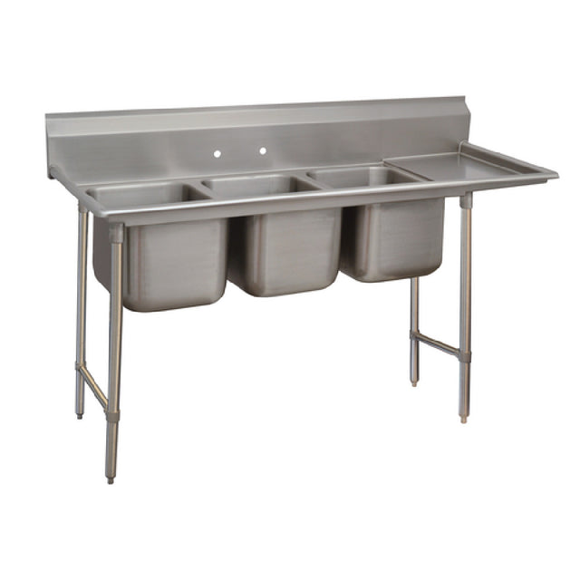 Advance Tabco 9-23-60-18R Regaline Sink 3-compartment With Right-hand Drainboard