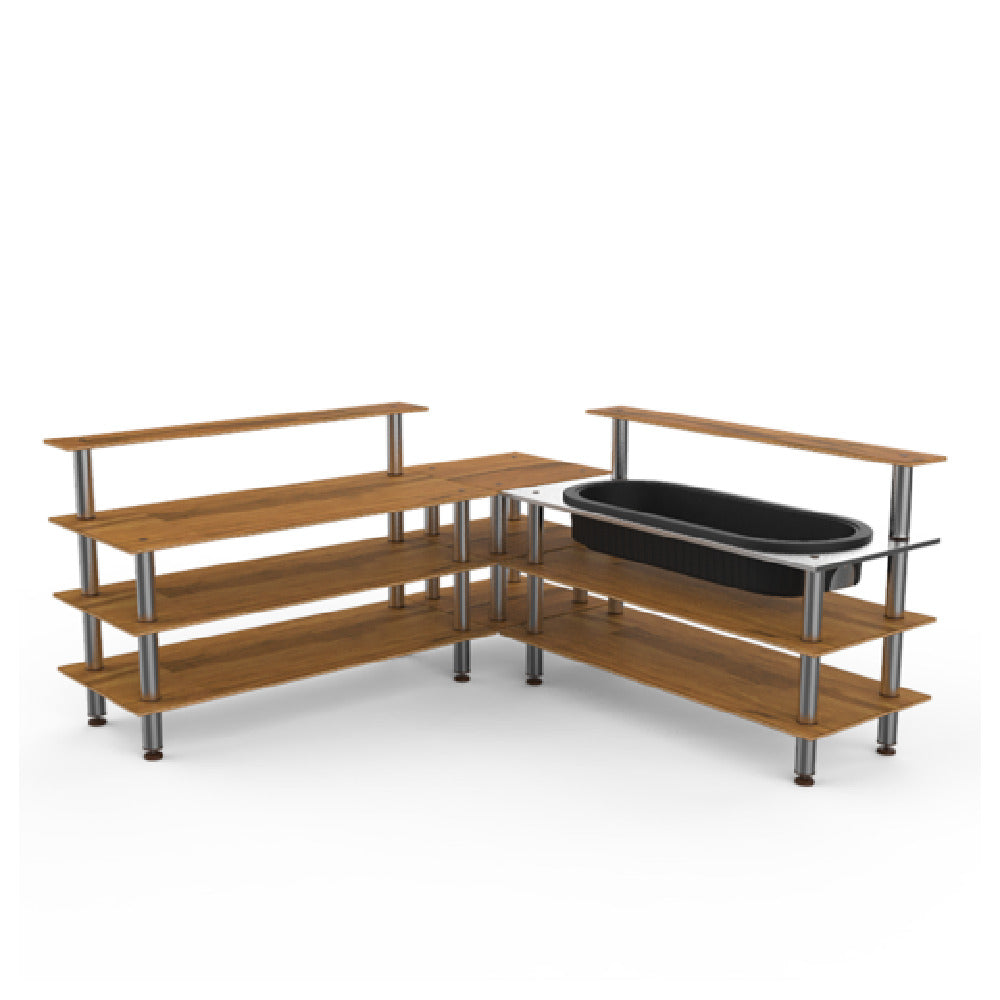 Steelite MGCMLB01BSXF - Cooling Corner Station, 100.5" X 100.5" X 47.5", Modular