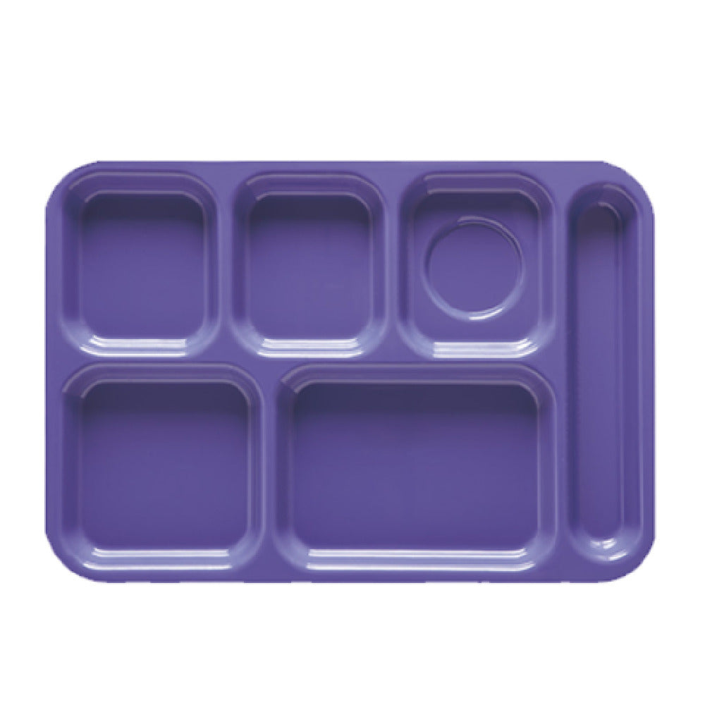 GET Enterprises TR-152-PB School & Cafeteria Tray 14-3/8" X 9-7/8" 6 Compartments