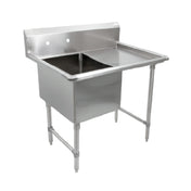 John Boos 1B244-1D24R "B" Series Sink 1-compartment 52"W X 29-1/2"D X 44"H Overall Size