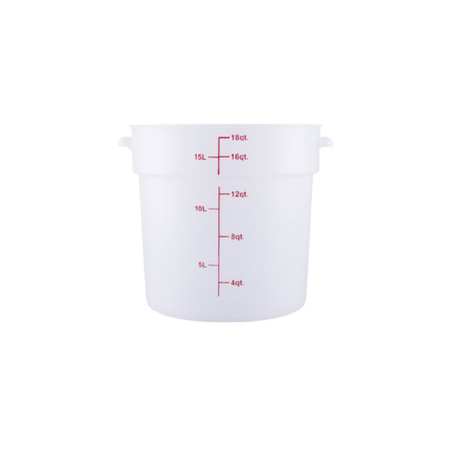 CAC China FS2P-18T Food Storage Container 18 Qt. Round