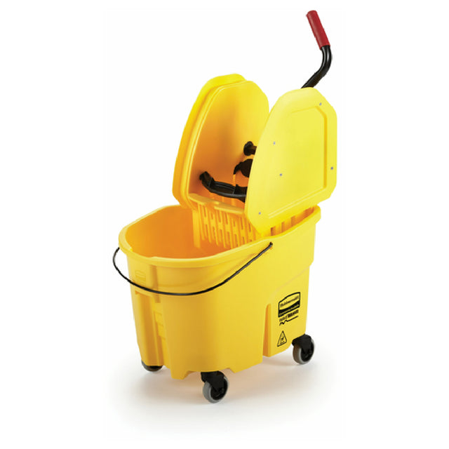 Rubbermaid FG757788YEL WaveBrake® Mopping Combo 35 Qt. Bucket Capacity Reduces Splashing