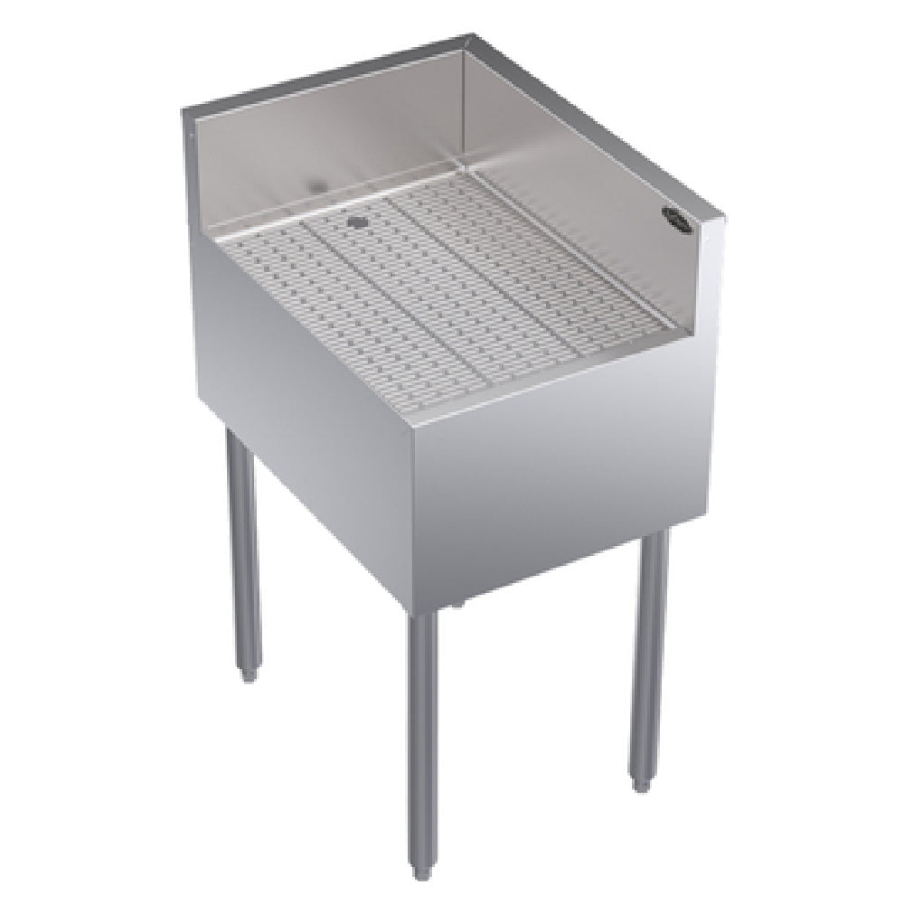 Krowne KR24-C18R Royal Series Underbar Corner Drainboard Free Standing 18"W X 24"D X 36-1/2"H O.A.