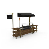 Steelite MGCMLA01WBBF Classic Canopy Cooling Station 130"W X 29 1/2"D X 96"H Mixed Materials