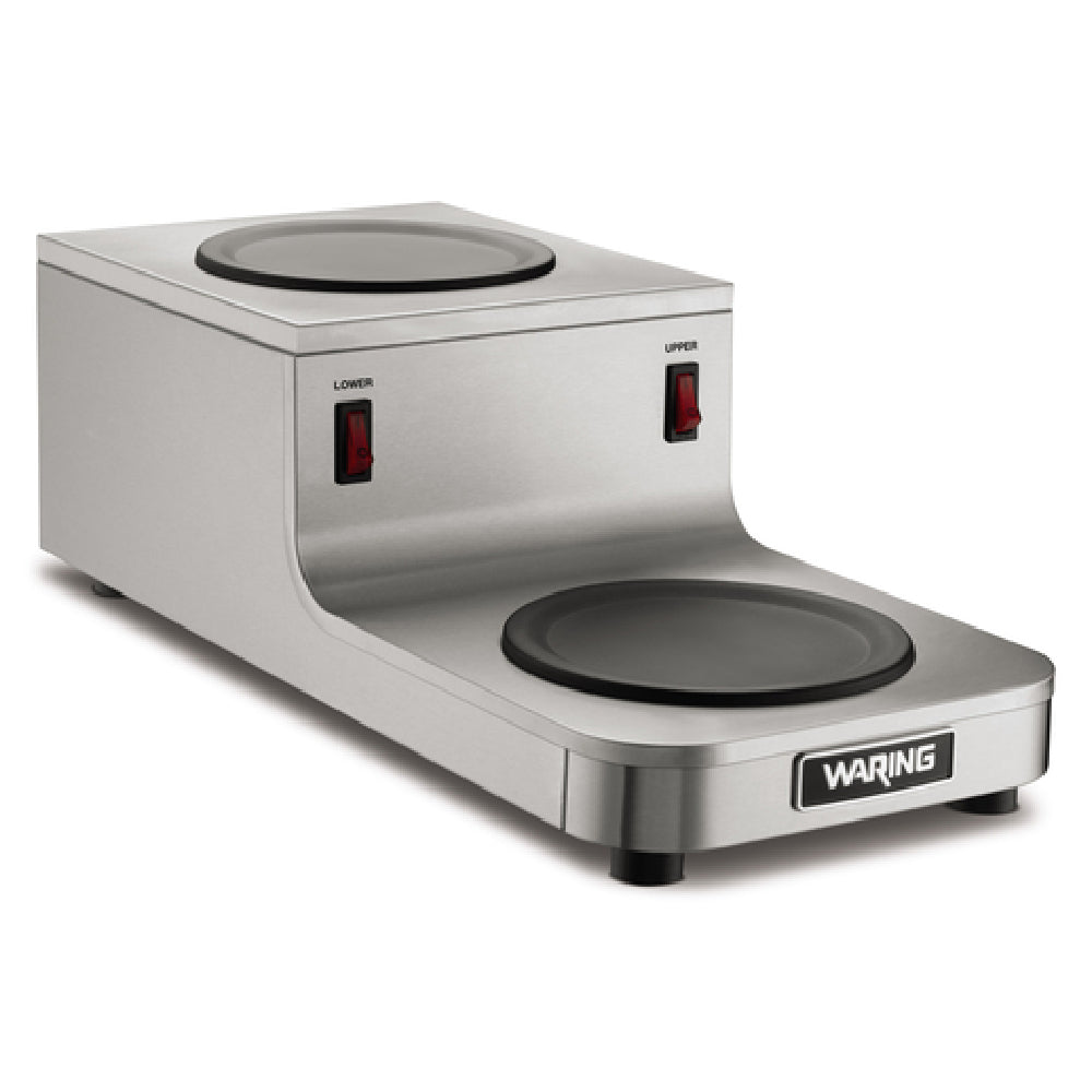 Waring WCW20R - Café Deco™ Coffee Warmer, Double Burner, Step-up