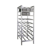 New Age Industrial 6259 Can Rack Stationary Design With Adjustable Feet Rear Loading Gravity Fed Shelves