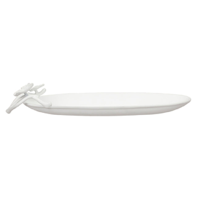 Bon Chef 81003PWHT Tray 22-7/16" X 5-3/4" X 1-5/8"H Oval