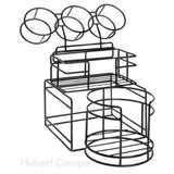 Hubert 29120 - Plate/Bowl/Napkin Holder, 14-7/16"L X 9-11/16"W X 11-1/3"H, Detachable Cylinder Holder