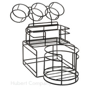 Hubert 29120 - Plate/Bowl/Napkin Holder, 14-7/16"L X 9-11/16"W X 11-1/3"H, Detachable Cylinder Holder