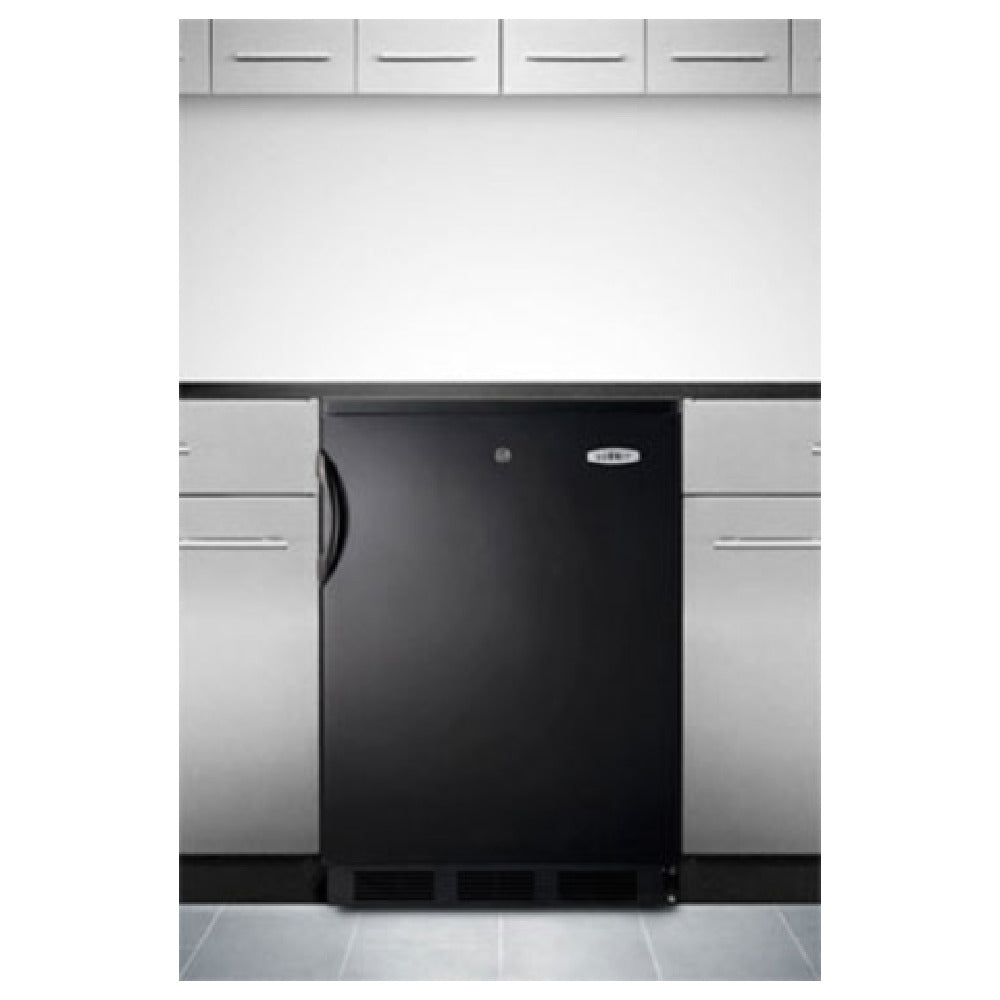 Summit FF7LBLKBI Undercounter Refrigerator One-section Built-in Or Freestanding