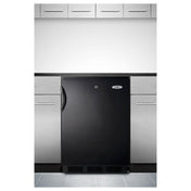Summit FF7LBLKBI Undercounter Refrigerator One-section Built-in Or Freestanding