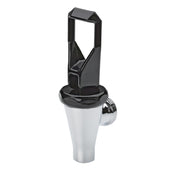 Service Ideas 040201 Jewel Standard Beverage Dispenser Spigot 1-1/32" 14 UNC Black And Polished Stainless