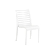 Grosfillex UT947004 Astoria Stacking Sidechair 20.9"W X 23.4"D X 34.7"H Technopolymer With Air Molding Technology