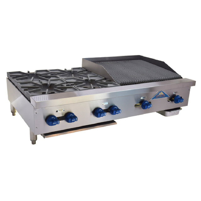 Comstock-Castle FHP48-24-2RB Char-Broiler/Griddle Combination Countertop Gas