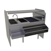 Glastender PSA-54L Assembly Style Pass-Thru Cocktail Station 54"W X 32"D Leftward Workflow