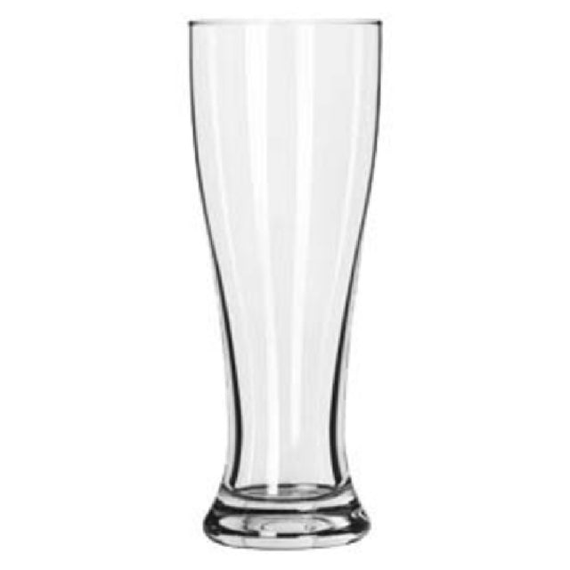 Libbey 1604 Pilsner Glass 16 Oz. Safedge® Rim Guarantee (H 8-1/8" T 3" B 2-5/8" D 3") (24 Each Per Case)