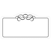 Hubert 28285 - Merchandising Tag, 4" X 2-1/8"H, Rectangular