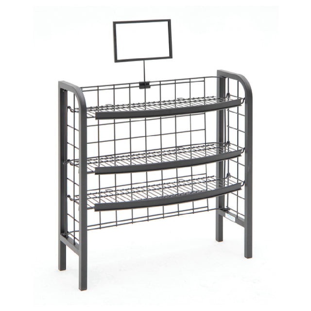 Hubert 81829 - HUBERT® Wire Black 3-Shelf Floor Stand - 32"L X 12"W X 32"H