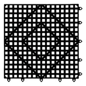 CFS Brands VM5280BK - San Jamar - Versa-Mat® Bar Mat Tile/Shelf Liner, 12" X 12"