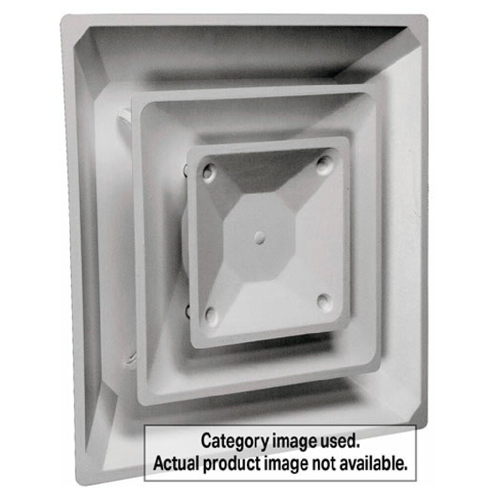 AllPoints 5561032 Air Diffuser 3way (10"neck White 24"sq)