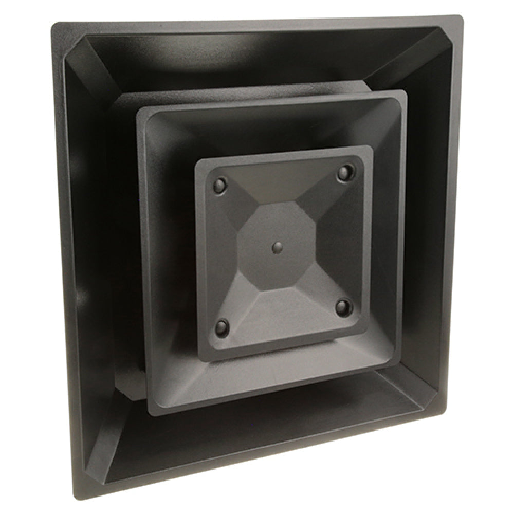 AllPoints 5561063 Air Diffuser 2way Thru (12"neck Black 24"sq)