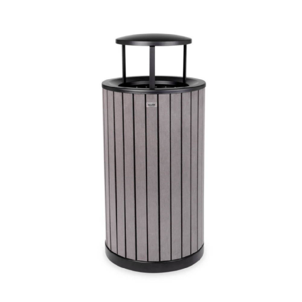 Alpine Industries ALP4400-01-GRY-RB Trash Container 32 Gallon (121 Liter) 20"W X 20"D X 33-7/8"H