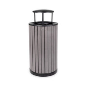 Alpine Industries ALP4400-01-GRY-RB Trash Container 32 Gallon (121 Liter) 20"W X 20"D X 33-7/8"H