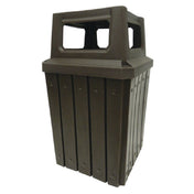 Hubert 77045 - Trash Receptacle, 52 Gallon, 23-1/2" X 23-1/2" X 29"H