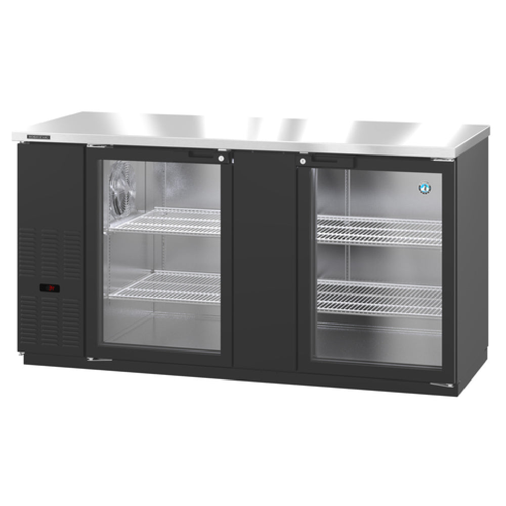 Hoshizaki BB69-G - Refrigerated Back Bar Cooler, Reach-in, Two-section