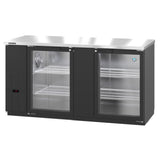 Hoshizaki BB69-G - Refrigerated Back Bar Cooler, Reach-in, Two-section
