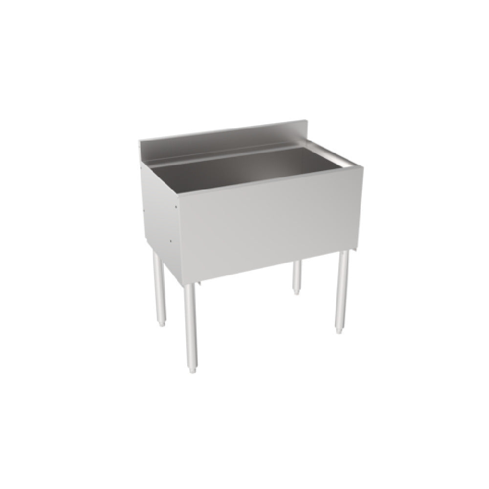 Krowne 18-30 Silver Series Insulated Ice Bin With Full Sliding Cover 30" W X 12" Deep X 22.5” Front To Back Depth