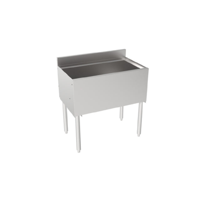 Krowne 18-30 Silver Series Insulated Ice Bin With Full Sliding Cover 30" W X 12" Deep X 22.5” Front To Back Depth