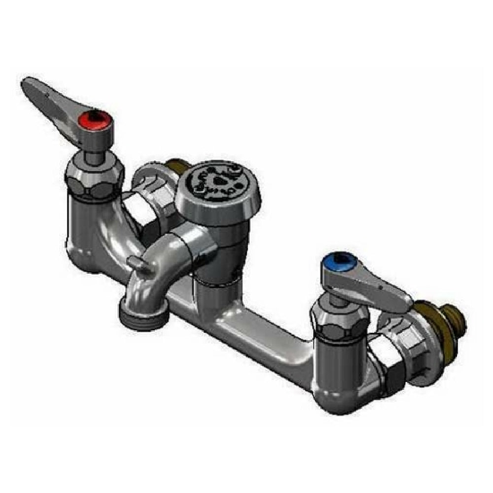 T&S Brass B-2271-CR Service Sink Faucet Wall Mount 8" Adjustable Centers