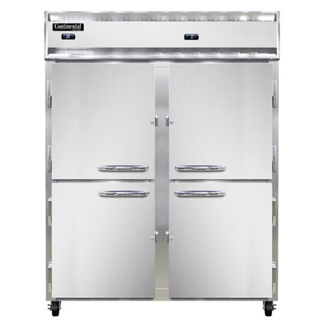 Continental Refrigerator 2RFENSSHD Extra-Wide Refrigerator/Freezer Reach-in 57"W
