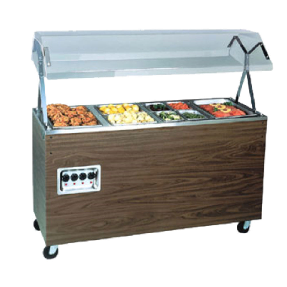 Vollrath 3877060 2-Series Affordable Portable™ Hot Food Station (4) Well 60"W X 28-5/8"D X 57-5/16"H (overall)