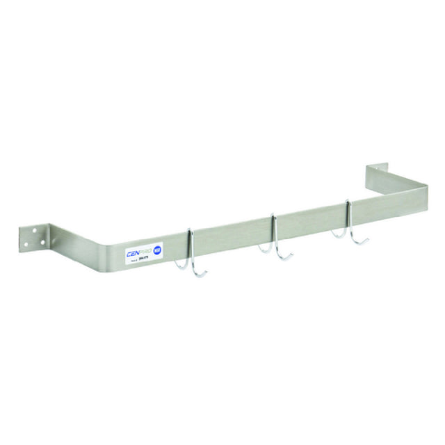 Hubert 29N-079 - CenPro Wall Mounted Single Line Pot Rack, 36", Stainless Steel