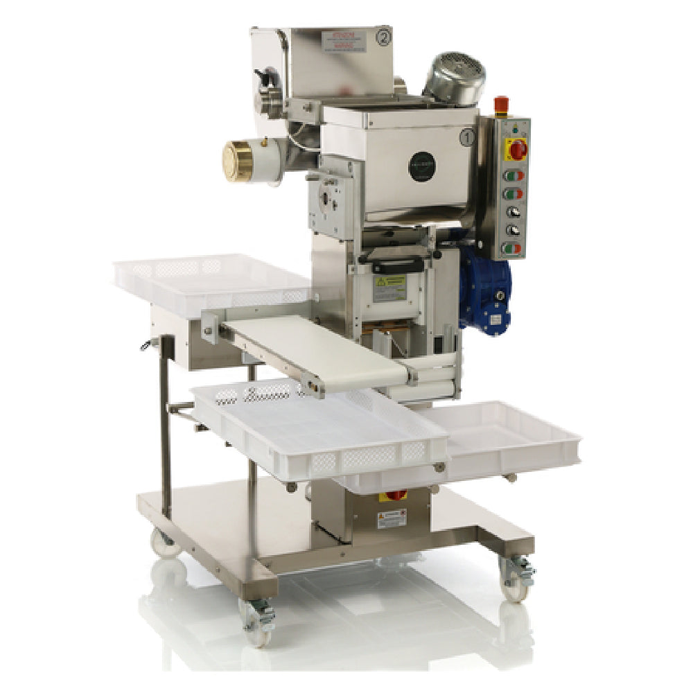 PASTABIZ LM24041 (P2 DVE) - La Monferrina P2 DVE Combination Pasta Machine, Dual Mixing Hoppers For Continuous Production